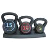 Conjunto de Kettlebells Preenchidos com Cimento e Areia Popular Transfronteiriço, Treinamento de Kettlebell para Levantamento 30lb Conjunto de Kettlebells