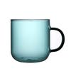 Taza de Vidrio Colorida Resistente al Calor con Asa para Café, Taza de Desayuno para Leche Casera y Avena, Regalo Empresarial