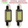 Nueva luz LED de techo para coche con decodificación Canbus 2016 de doble punta C5W de 36 mm, 31 mm y 41 mm.