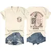 La Maternidad Es Reino Sitio Independiente de Amazon Camiseta de Manga Corta con Cuello en V para Mujer, Moderna y Elegante, con Estampado Delantero y Trasero