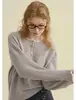 Diseño con Adorno de Encaje de Lana Rina Bery, Top Elegante y Versátil para Figuras Pequeñas, Suéter Sencillo de Estilo Francés