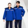 Chaqueta acolchada de algodón puro para invierno, cálida, duradera y reflectante, adecuada para ropa de trabajo, uso en fábricas y talleres, y como ropa protectora.