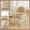 Banqueta Giratória com Altura Ajustável e Rodas Silenciosas, Cadeira com Encosto, Banqueta Baixa, Banqueta Amiga de Crianças, Banqueta para Trocar Sapatos, Design Moderno Simples