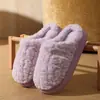 Chinelos de algodão para homens e mulheres, adequados para uso interno e externo no outono e inverno, com sola grossa antiderrapante, sensação macia, quente e confortável, e projetados para casais