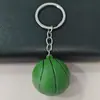 Llavero de simulación de fútbol transfronterizo 3.8cm llavero grande de baloncesto colgante paquete regalo de alrededor de la Copa del Mundo de fútbol