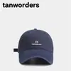 Gorra de Béisbol de Algodón Lavado con Bordado Simple de Estilo Coreano Letra Pequeña Moda Retro para Mujer Versátil Ala Suave Nuevo Estilo Gorra de Ala Plana para Hombre