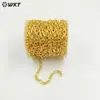 Bc232 Nova Venda Quente Atacado Latão 18K Banhado a Ouro Cor Conservante Corrente Pulseira Colar DIY Masculino e Feminino Acessórios de Joias