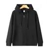 Igual que en los supermercadosSudadera con capucha y cremallera de color liso para hombre y mujer, estilo casual holgado, con forro polar, ropa de hombre