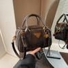 Bolso de Bowling Casual de Moda para Mujer, Nuevo Estilo Vintage Otoño e Invierno 2026, Bolso de Hombro Versátil de Gama Alta