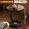 Mesa Auxiliar Retro para Sofá, Gabinete Lateral, Sala de Estar, Hogar, Mesa de Centro Pequeña, Estante de Almacenamiento Sencillo para Mesita de Noche, Mesa de Té para Balcón, Mesa Redonda Pequeña