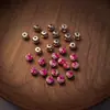 6mm Satélite Colorido Laser K9 Vidro Garra Pequena Redondo Proteína Cristal Iridescente Costurado à Mão Strass para Decoração de Roupas DIY
