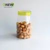 Botella redonda de plástico para mascotas de 360 ml, frasco sellado, frasco de grado alimenticio, empaque para mariscos y frutas secas, frasco para té de flor rosa