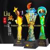 Troféu de Vidro Prêmios Aniversário Corporativo Prêmio Produção Lembranças Cristal Personalização Estilo Chinês Novo Personalização Criativa