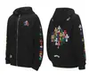 25 Nueva Sudadera con Capucha y Cremallera de Colores Cruzados Otoño e Invierno Chaqueta Sudadera Mismo Estilo para Hombres y Mujeres Chaqueta Casual