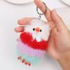 Llavero de Pollito de Peluche para Coche Colgante de Piel para Mochila Encanto para Teléfono de Mujer Correa para Maleta