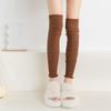 Calcetines de mujer de punto blancos hasta la mitad de la pantorrilla, estilo milenario, Y2G, largos hasta la rodilla, venta al por mayor de fábrica