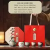 Caja de Regalo del Juego de Té de Cinco Bendiciones Cultural y Creativo de la Ciudad Prohibida para Personas Mayores, Madres, Regalos Navideños, Regalos de Alta Gama para Clientes