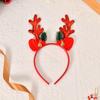 Accesorios Navideños para el Cabello de Bosque Relleno, Lindas Horquillas de Astas de Alce, Diademas, Horquillas para el Día del Niño, Flequillo, Adornos para la Cabeza de Mujer