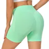 Shorts Aliexpress Transfronteiriços Tk Europeus e Americanos Calças de Yoga de Cintura Alta Femininas Pêssego Manga Curta Esportes Fitness Secagem Rápida Levanta Bumbum