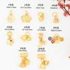 Orquídea Sino Dourado Antiga Lótus Acessórios Dois-Shihuan Acessórios Ouro Areia diy Pulseira Pulseira Colar Pingente de Joia