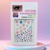 Pegatina de Mariposa y Rosa Estereoscópica 3D Autoadhesiva para Uñas, Rostro, Maquillaje de Escenario, Decoración de Ojos, Pegatina de Pedrería, Pegatina Acrílica