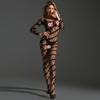 Nueva ropa interior sexy para mujer, uniforme de archivo abierto, talla grande, europea y americana, para adultos, con pecho abierto, sin espalda, calcetines de malla de seda negra, pijamas