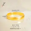 Tienda de oro con pulsera de patrón de hierba rizada de oro arena anillo liso de neumático para mujer regalo de boda joyería apilada para novia