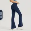 Calça de Yoga Flare Pequeno NULS Primavera/Verão Cintura Alta Levanta Bumbum Calça para Esportes ao Ar Livre Fitness Calça de Perna Larga Calça Flare Justa