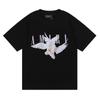 Camiseta de Manga Corta Amiri Peso Pesado Verano Holgada para Hombre y Mujer High Street Lujo Accesible Marca Americana de Moda Vtg Pareja Manga Media