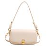 Bolso Cuadrado Pequeño Retro Francés de Axila, Bolso Bandolera de Hombro Único de Moda de Alta Gama 2025 Nuevo Bolso Baguette Elegante con Hebilla de Cierre