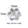 Nuevos Pendientes de Aleación de Titanio Flor de Hielo F136 G23 Lujo Ligero Cristales de Vidrio Tornillos para Cartílago de la Oreja Labret Joyería para Piercings Accesorios