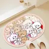 Alfombrilla de Piso de Barro de Diatomeas de Dibujos Animados Mikko para Entrada de Baño, Alfombrilla de Baño Absorbente de Agua y de Secado Rápido, Alfombrilla Antideslizante para el Hogar al por Mayor