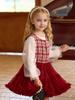 Vestido Tutú Estilo Tweed Ropa Lingfeng Falda Tutú Vestido Tutú de una Pieza Falda de Malla Fiesta de Cumpleaños Niños Vestido de Princesa