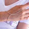 Pulsera de un dedo con pedrería nueva de AliExpress Moda Mujer Super Flash Cristal Garra Cadena Joyería Accesorios Chian