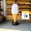 Soporte de Exhibición Modelo de Helado Simulación Caja de Luz Luminosa Cono de Exhibición Tablero Publicitario Helado Falso Comercial Grande Tamaño Grande