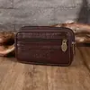 Riñonera nueva para hombre, riñonera para teléfono móvil, cartera de moda portátil para colgar en la cintura, correa de hilo de coser resistente al desgaste, riñonera deportiva