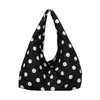 Bolso de Hombro Único de Lunares Elegante de Gran Capacidad de Moda Bolso de Axila Personalizado de Bloque de Color de Moda Bolso Cruzado de Textura de Verano Moderno