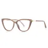 Armazón Original de Moda Ojo de Gato 2239 Ultra-Ligero Tr90 Estilo Dulce Gafas Sin Graduación para Mujer para Caras Grandes, Adelgazantes, Esenciales para Fotografía Callejera