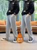 Pantalones para Niños Primavera y Otoño Rectos de Pierna Ancha Estilo Nuevo para Niños Mayores Otoño Deportivos Forrados de Felpa Casuales Largos para Niños
