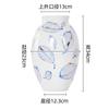 Yutong "Porcelana Hecha a Mano Punto Dorado" Lujo Ligero Jingdezhen Jarrón de Porcelana Azul y Blanco de Cerámica para Piso Decoración de Entrada Sala de Estar