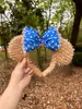 Agente de Compras da Disney para Faixas de Cabelo Shelliemay, Faixas de Cabeça de Pelúcia com Laço do Ursinho Duffy Fofo, Acessórios de Cabelo para Lavar o Rosto de Parque de Diversões