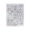 Q Pegatinas de Uñas de Oso Lindas Autocríticas 5D en Relieve Estéreo Oso Lindo Pegatinas de Arte de Uñas DIY Joyería Estilo Sl