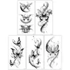 Pegatinas de Tatuaje Temporales de Flor Pintada Nueva para el Brazo Transfronterizas de Alto Nivel con Flores de Colores y Mariposas para Brazo y Espalda