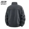 Chaqueta Reversible Otoño e Invierno 2025 Chaqueta de Forro Polar para Hombre con Múltiples Bolsillos Casual Cuello Alto Chaqueta Cortavientos para Exteriores