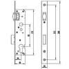 Huayili Serie 85 punto único multipunto puerta interior puerta de aleación de aluminio puerta interior de madera fábrica accesorios de cerradura cuerpo de cerradura mayoreo