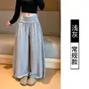 Super lindos calças pantalona casuais chiques na cor café para mulheres outono e inverno novo estilo petite lanterna balão scimitar