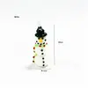 Enfeites de Natal de Vidro Artesanal Zibo Boneco de Neve Papai Noel Artesanato em Vidro Decoração de Natal Enfeites para Carro