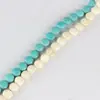 Lenteja Turquesa Redonda Forma de Pastel Cuentas Sueltas Planas Sintéticas Huevo Plano Forma Semi-acabado Con Cuentas Accesorios para Joyería DIY
