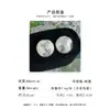 Aretes de resina acrílica con degradado de nube y niebla, aretes redondos geométricos simples para el día a día, aretes de temperamento elegante francés para mujer