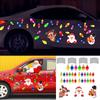 RFM044 Adhesivo Magnético para Coche Combinación Muñeco de Nieve Foco Navideño Transfronterizo Adhesivo Reflectante Panal Adhesivo Decorativo para Refrigerador